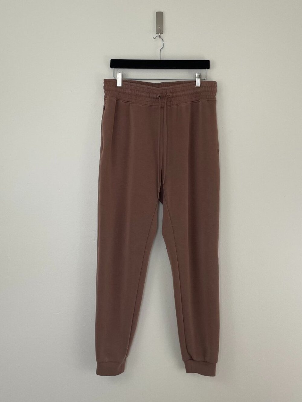 Buffbunny Collection Luxe High Rise Joggers in Mauve Brown Size Large